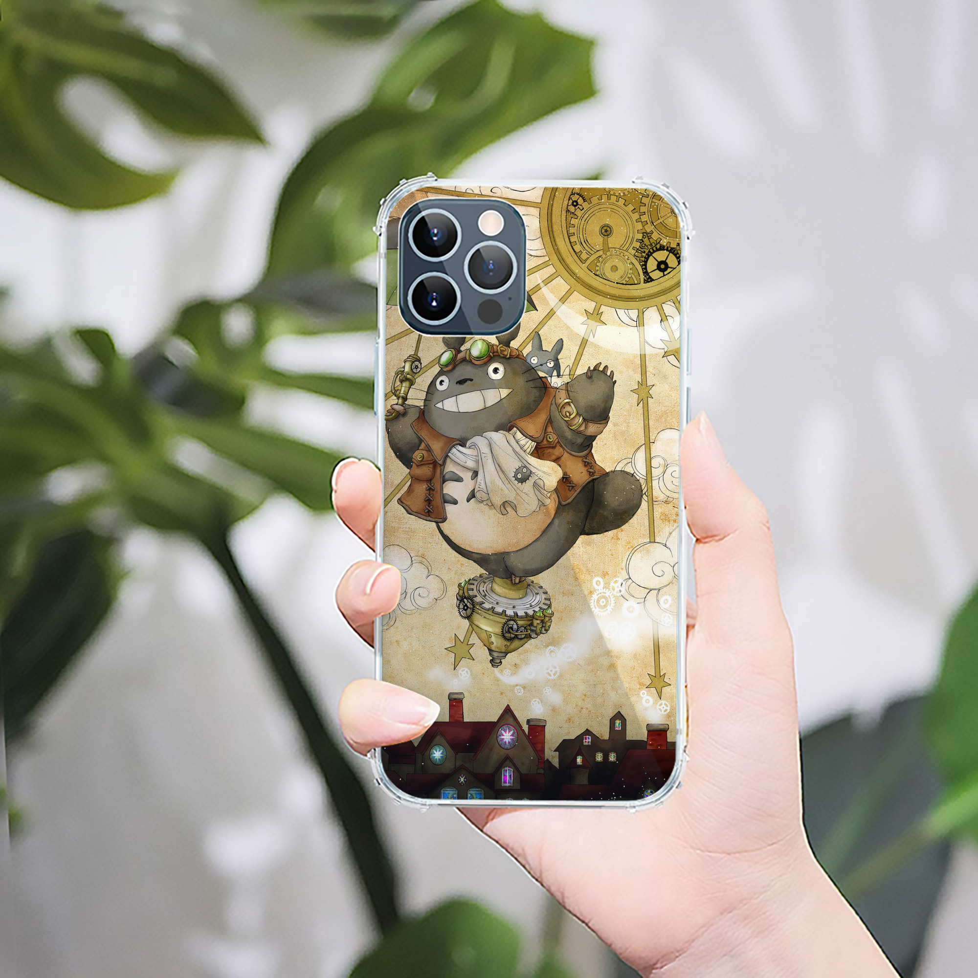 （画像用） となりのトトロ 草壁メイ 草壁サツキ My Neighbor Totoro Satsuki Kusakabe Mei Kusakabe 【iPhone 12シリーズ対応】透明スマホケース（クリアソフトケース）
